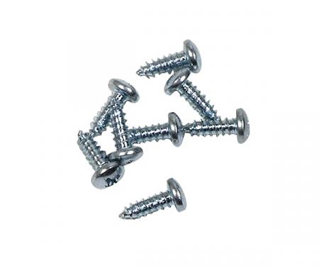 Corvette Door Drip Rail Screws, 8 Piece Set, 1957-1959