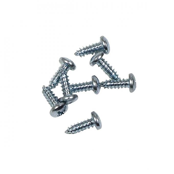 Corvette Door Drip Rail Screws, 8 Piece Set, 1957-1959