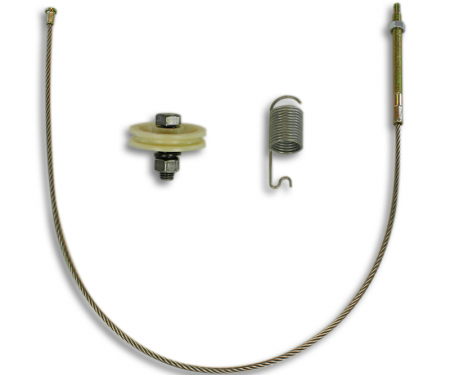 Corvette Parking Brake Cable, Front, Stainless Steel, 1967-1982