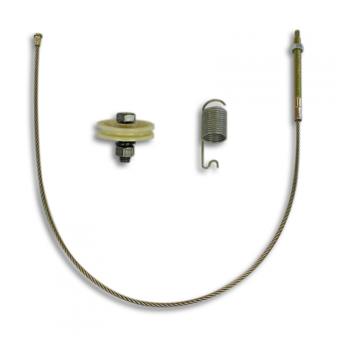 Corvette Parking Brake Cable, Front, Stainless Steel, 1967-1982