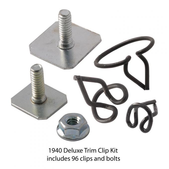 Dennis Carpenter Body Trim Clip Kit - Deluxe - 1940 Ford Car   01A-20000-B