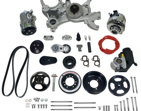 Vintage Air Front Runner™ Drive System GM LT1 Wet-Sump Black/Chrome with Power Steering 175043