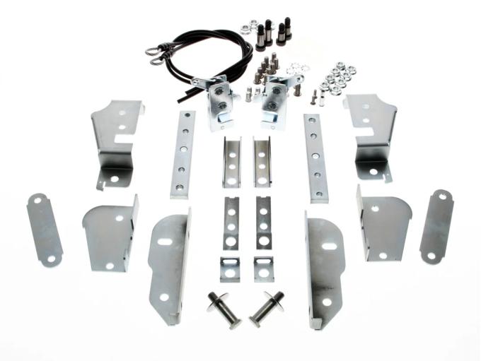 AMD Hidden Tailgate Latch Kit (Paint to Match), 47-87 Chevy GMC Stepside Pickup; 48-87 Ford Flareside Pickup X927-4000-1S