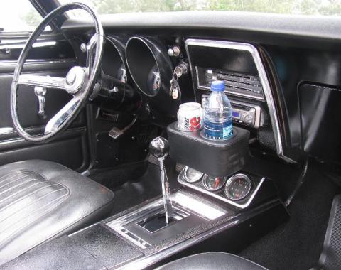 Classic Consoles 1967-1968 Chevrolet Camaro Plug-N-Chug Drink Holder GMCAMPC6768 | 244 SIERRA BLACK | MEDIUM BLACK RIM