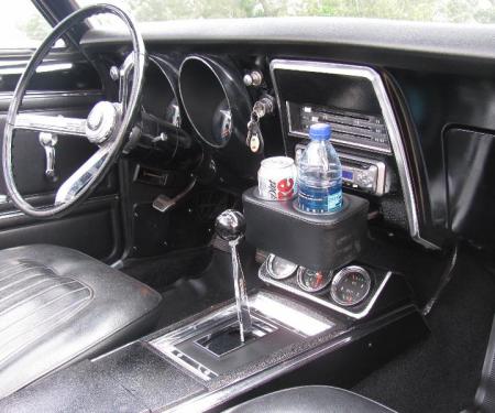 Classic Consoles 1967-1968 Chevrolet Camaro Plug-N-Chug Drink Holder GMCAMPC6768 | 244 SIERRA BLACK | MEDIUM BLACK RIM