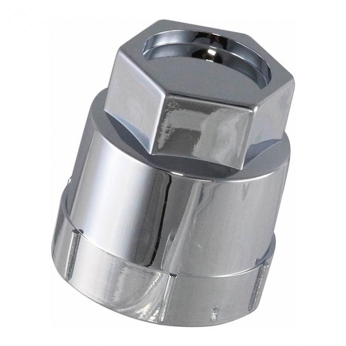 Corvette Lug Nut Cap, Factory Style, Chrome, 1984-2010