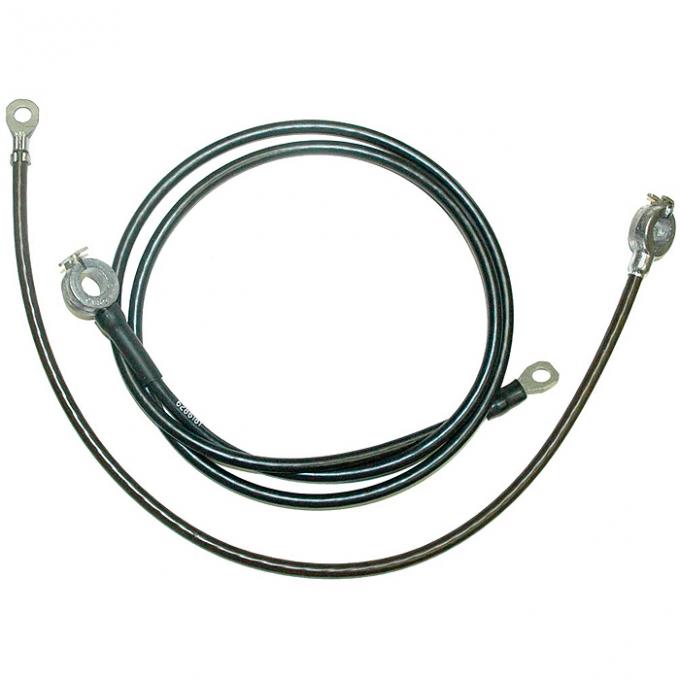 Corvette Spring Ring Battery Cables, Small Block or Big Block, With Air Conditioning, 1966-1967