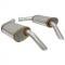 Corvette Magnaflow Mufflers, 2 1/2 Inch, Hide-Away, 1974-1978