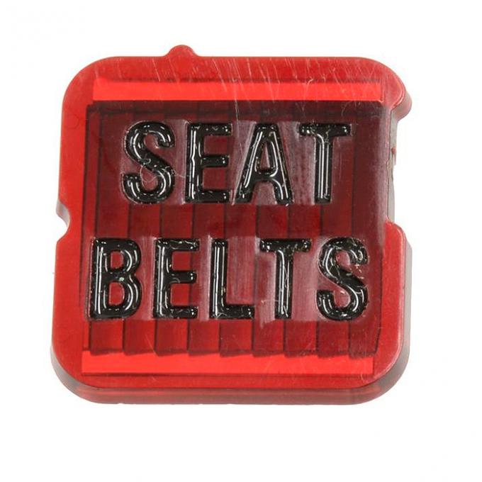 Corvette Seat Belt Warning Lens, 1968-1971