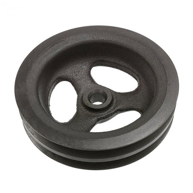 Corvette Power Steering Pump Pulley, 2 Groove Cast Iron, With Big Block, 1966-1974