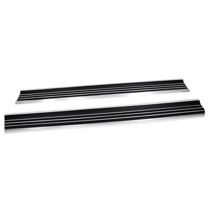 Corvette Door Sill Plates, Pair, 1968-1977