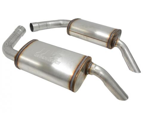 Corvette Magnaflow Mufflers, 2 1/2 Inch, Hide-Away, 1974-1978