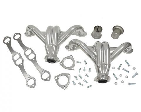 Corvette Tight Tuck Headers, 283/327/350, Ceramic Coated, 1956-1982