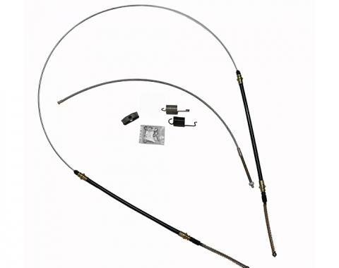 Corvette Parking Brake Cable Kit, Stainless Steel, 1967-1982