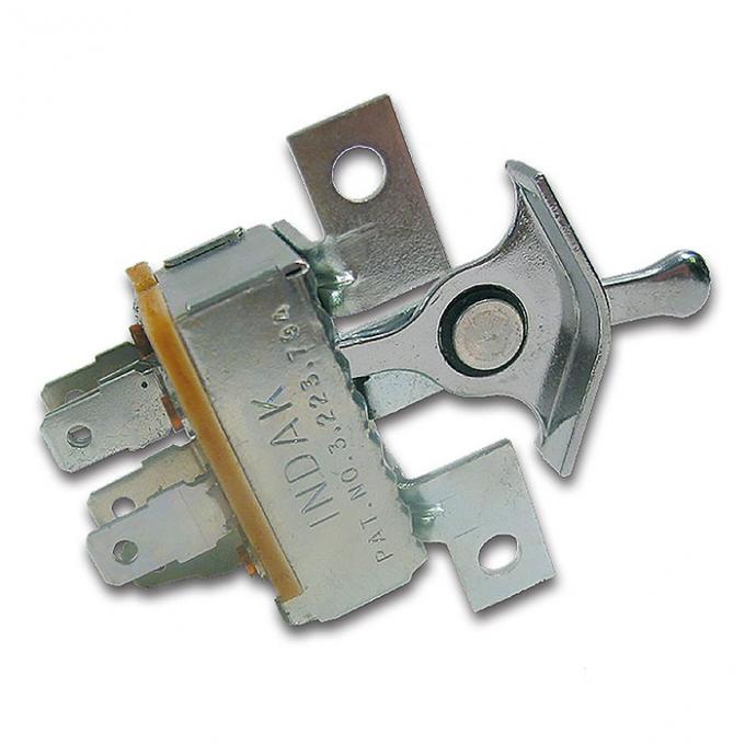 Corvette Heater/Air Conditioning Blower Motor Fan Speed Switch, 1969-1976