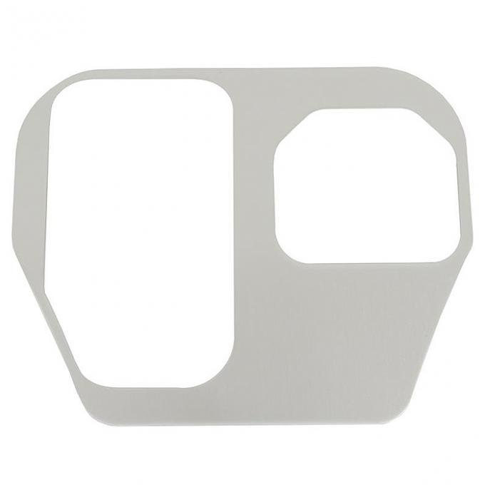 Corvette Console Insert, 4-Speed Transmission, Aluminum, 1964-1967