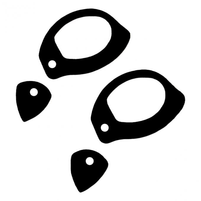 Corvette Outside Door Handle Gasket Set, 1965-1967