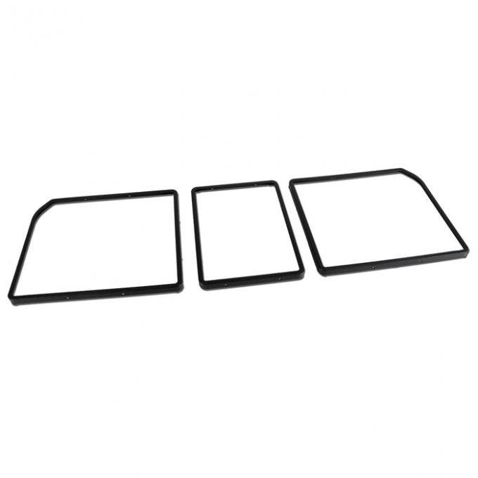 Corvette Rear Compartment Unit Door Frames, Black Paint to Match, 1968-1979 Early