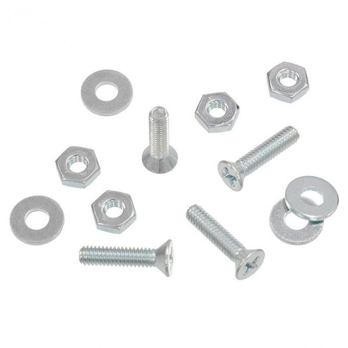 Corvette Body Lock Pillar Weatherstrip Screw Set, Late 1969-1975