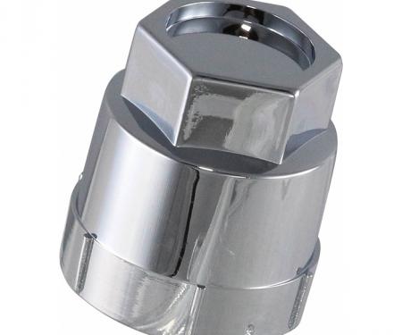 Corvette Lug Nut Cap, Factory Style, Chrome, 1984-2010