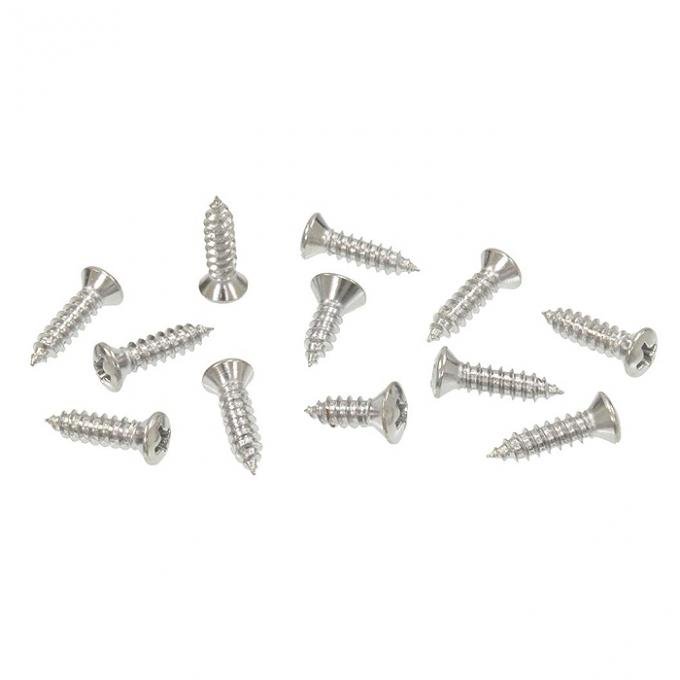 Corvette Windshield Trim Screws, Convertible, 1963-1967