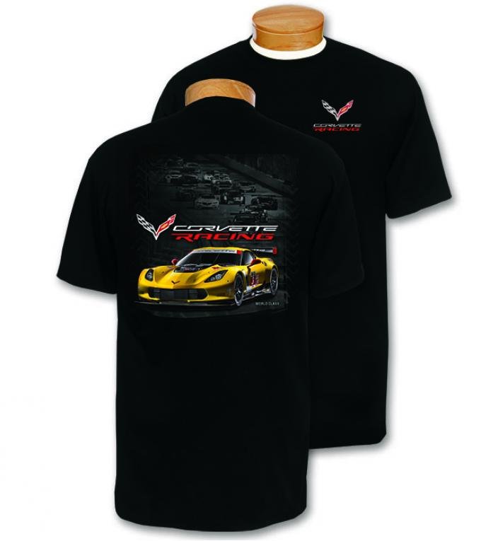 Black Corvette C7R Racing T-Shirt | Medium