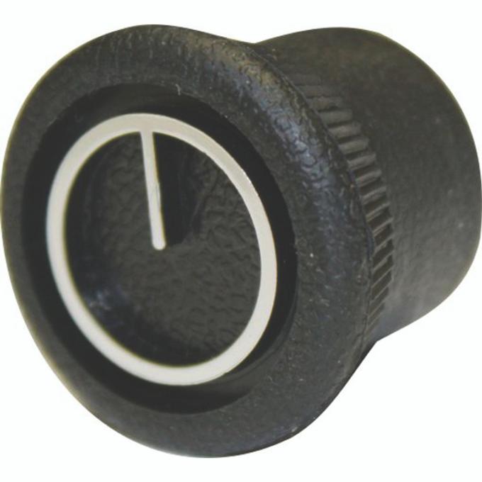 Vintage Air Round Standard Knob w/ Set Screw for Rotary Heater Potentiometer 49219-VUI