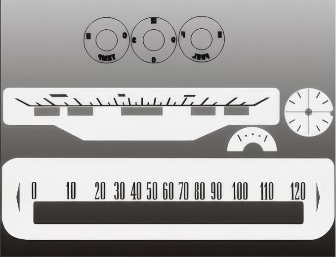 Whitegauges 1961-1962 Chevrolet Impala White Face Gauges 6162CI-106