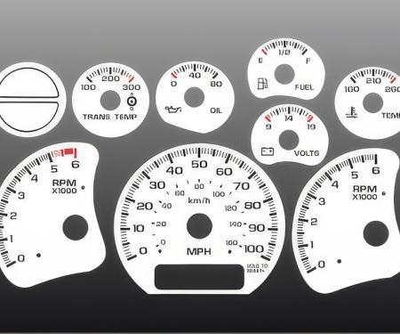 Whitegauges 2000-2002 Chevrolet GMC White Face Gauges 9902CT-283