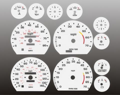 Whitegauges 1978-1982 Chevrolet Corvette White Face Gauges 7882CC-159