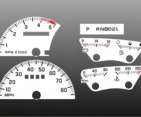 Whitegauges 1992-1994 Chevrolet GMC White Face Gauges 9294CT-225