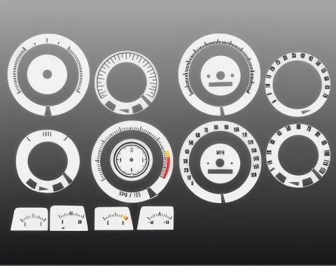 Whitegauges 1967-1968 Chevrolet Pontiac White Face Gauges 6768CC-125