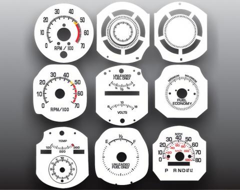 Whitegauges 1977-1979 Chevrolet Oldsmobile Buick White Face Gauges 7779CN-156