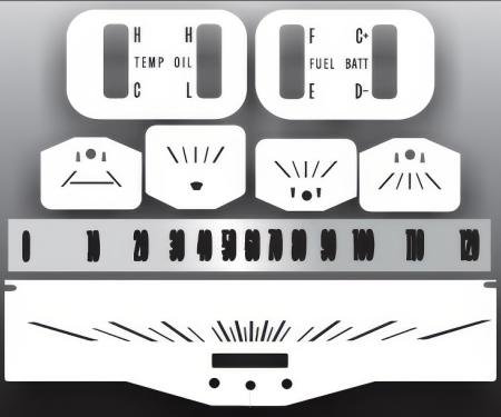 Whitegauges 1966-1967 Chevrolet Chevelle SS Package White Face Gauges 6667CC-2053