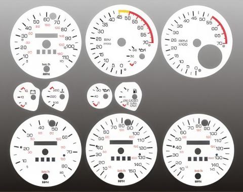 Whitegauges 1982-1989 Chevrolet Camaro White Face Gauges 8289CC-170