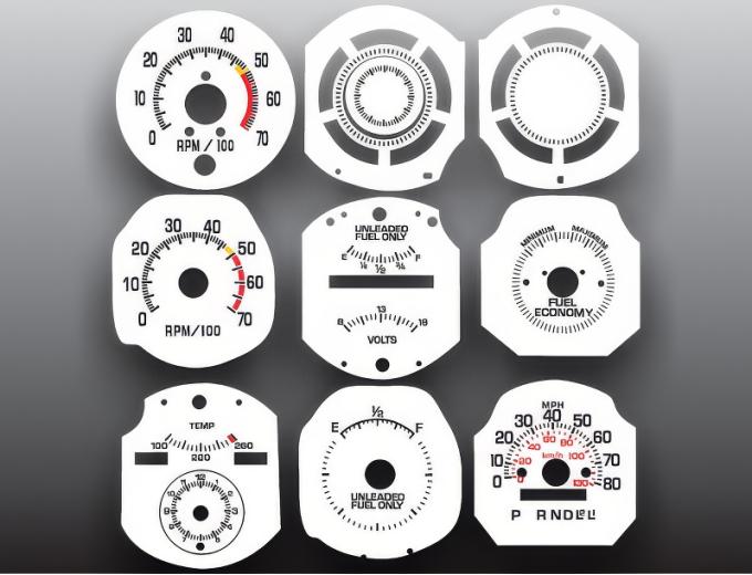 Whitegauges 1977-1979 Chevrolet Oldsmobile Buick White Face Gauges 7779CN-156