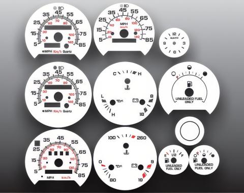 Whitegauges 1974-1996 Chevrolet Van White Face Gauges 7496CV-320