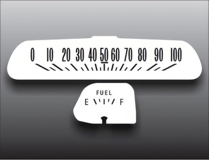 Whitegauges 1964-1966 Chevrolet Van White Face Gauges 6466CV-2355