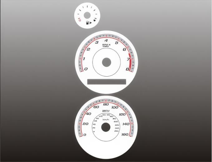 Whitegauges 2005-2008 Chevrolet Cobalt SS SUPERCHARGED White Face Gauges 0508CC-316