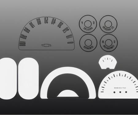 Whitegauges 1960-1963 Chevrolet White Face Gauges 6063CT-105