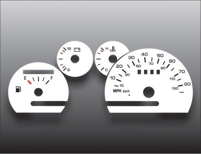 Whitegauges 1994-1996 Chevrolet Lumina APV 3.1L V6 White Face Gauges 9496CL-2157