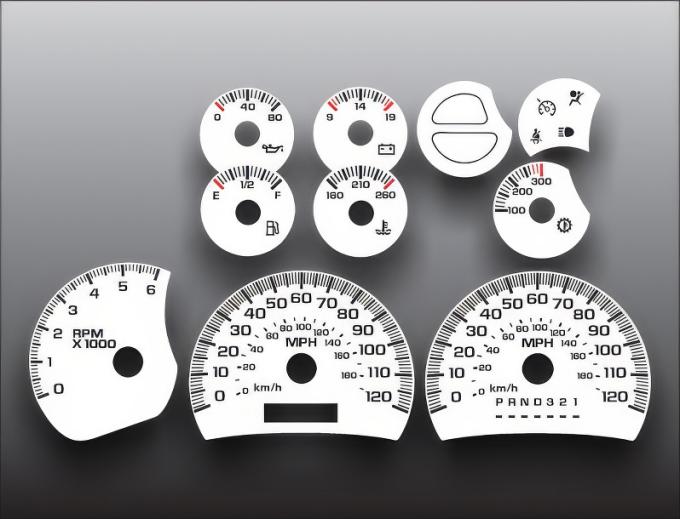 Whitegauges 2003-2006 Chevrolet GMC White Face Gauges 0305CT-300