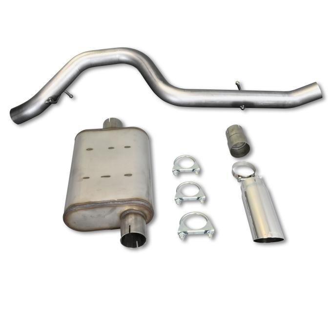 JBA Performance Exhaust 1997-99 Jeep Wrangler TJ 2.5L/4.0L 3" Stainless Steel Cat Back Exhaust System 30-1514