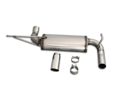 JBA Performance Exhaust 2007-18 Jeep Wrangler JK 2.0L/3.6L/3.8L 2.5" Stainless Steel Single Axle Back Exhaust System 30-1509