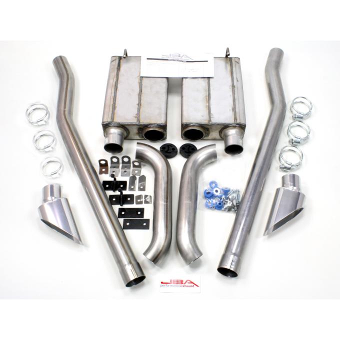 JBA Performance Exhaust 1965-70 Ford Mustang 2 1/2" Stainless Steel Exhaust System with Dual Side Exit/E Model Style 50-2651
