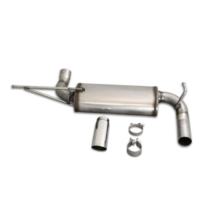 JBA Performance Exhaust 2007-18 Jeep Wrangler JK 2.0L/3.6L/3.8L 2.5" Stainless Steel Single Axle Back Exhaust System 30-1509
