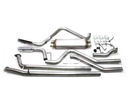 JBA Performance Exhaust 2007-20 Tundra 4.7L/5.7L 2.5" Stainless Steel Exhaust System Universal Dual Side Swept Exit 40-9004