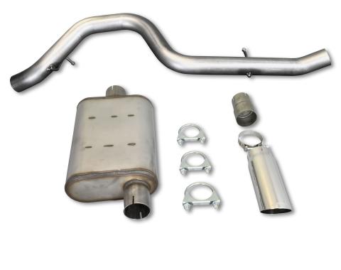 JBA Performance Exhaust 1997-99 Jeep Wrangler TJ 2.5L/4.0L 3" Stainless Steel Cat Back Exhaust System 30-1514
