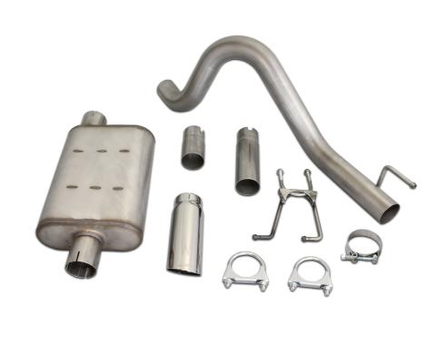 JBA Performance Exhaust 1987-95 Jeep Wrangler YJ 2.5L/4.0L/4.2L 2.5" Stainless Steel Cat Back Exhaust System 30-1502