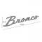 Dennis Carpenter Fender Emblem - Chrome Plated - "Bronco" - 1966-77 Ford Bronco, 2021-23 Ford Bronco C6TZ-16098-A